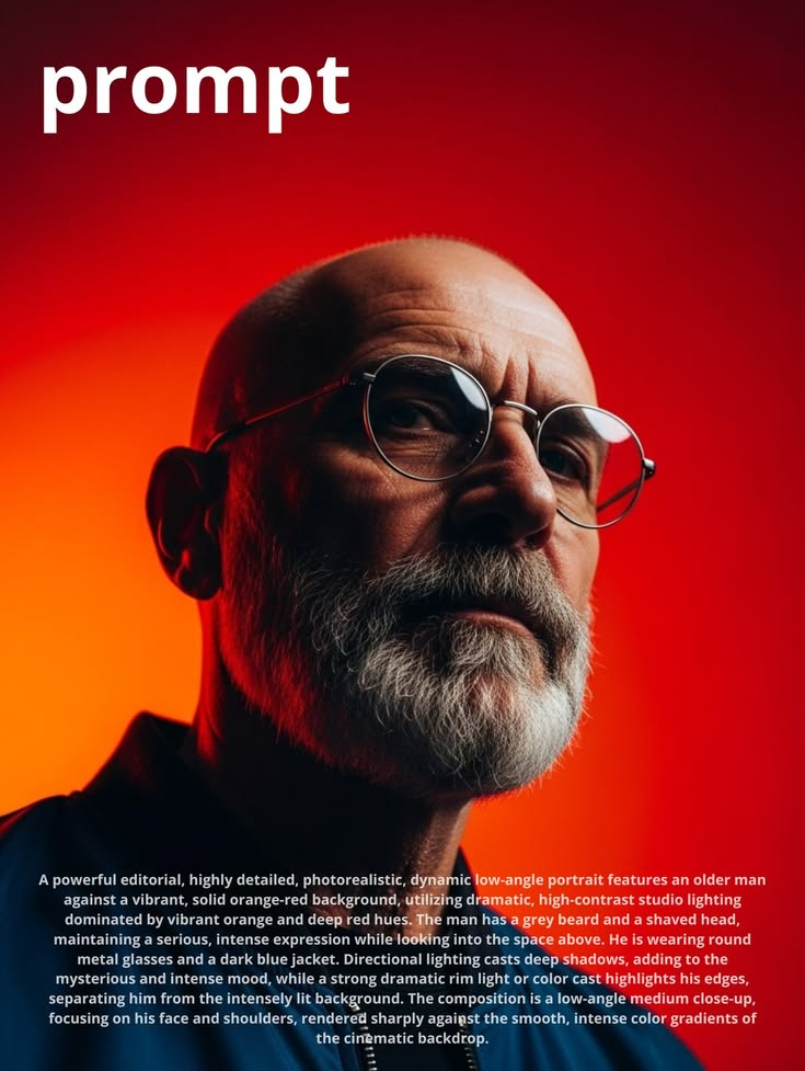 Editorial portrait prompt