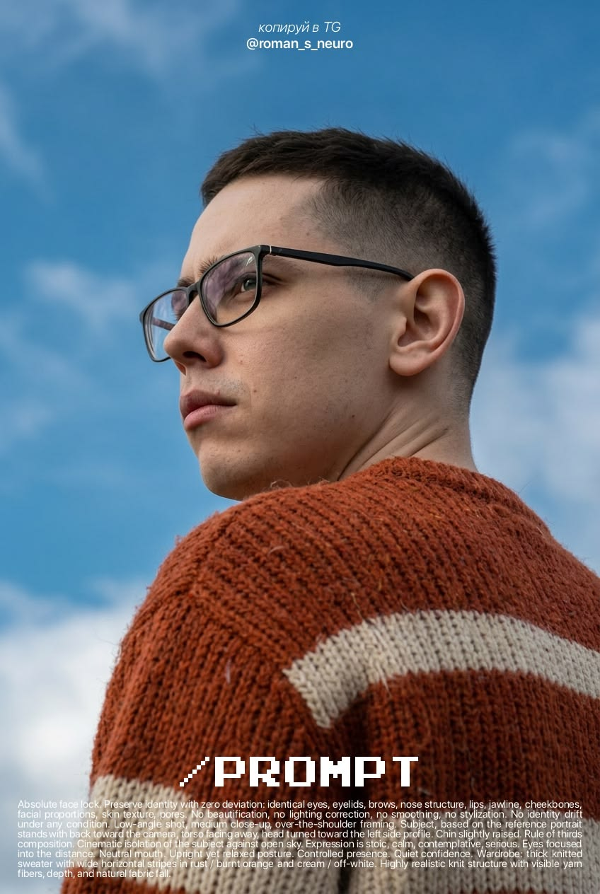 Cinematic outdoor portrait